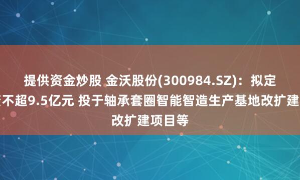 提供资金炒股 金沃股份(300984.SZ)：拟定增募资不超9.5亿元 投于轴承套圈智能智造生产基地改扩建项目等
